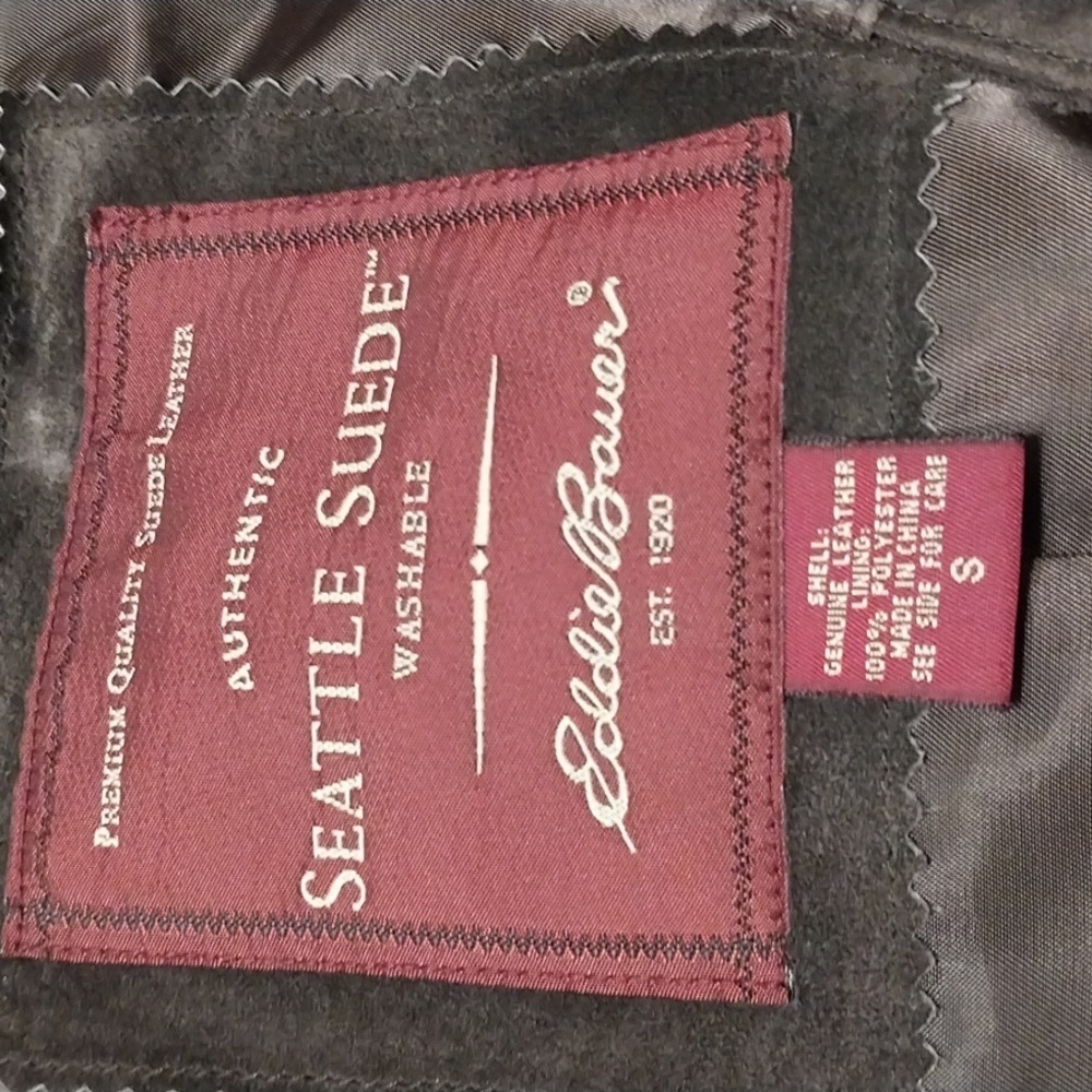 Seattle Suede X Eddie Bauer trucker jacket (WASHABLE SUEDE) - Picture 6 of 8
